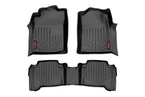Toyota Tacoma Floor Mats - Front and Rear - Rough Country - Heavy Duty Floor Mats and Rear Cargo Liners - '05-'11